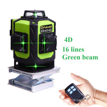 Hot selling 4D Green Self-Leveling 360 degree 16 lines green laser level /Fukuda Horizontal&Vertical 4D laser level S04CG